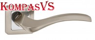 Ручка раздельная VESTA QR SN/CP-3 матовый никель/хром - Интернет-магазин Хорошие Двери, Нижний Тагил